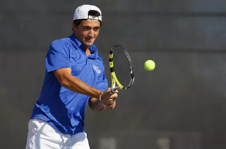 George Chanturia (pictured) and Matija Palinic fell in the Round of 16 at the ITA Midwest Regional on Sunday.