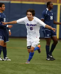 Antonio Aguilar's winning goal lifted DePaul past Rutgers 2-0 and into the BIG EAST playoffs.