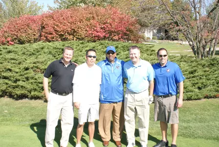 Kim Trieu, Coach Oliver Purnell and Scott Steffens at 2010 D-Club Golf Outing