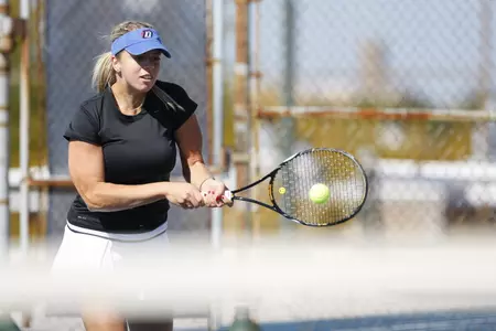 Katarina Milinkovic won three matches on the first day of the WMU Super Challenge.
