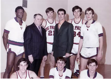 Jim Marino with Coach Ray Meyer, Doug Bruno, Harry Shields and Dr. Ken Sarubbi