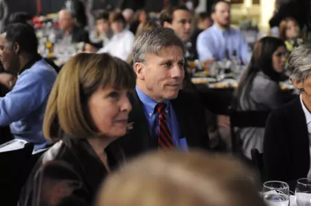 More than 275 people gathered to celebrate the Doug Bruno Court Dedication on Saturday, Nov. 6 at McGrath Arena