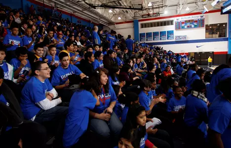 Several thousand school children cheered on DePaul in Wednesday's 100-83 win over Illinois State.