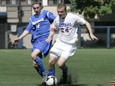Co-captain Matt Leinauer scored for DePaul in Wednesday night's 2-1 loss to Green Bay.