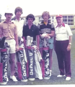 Robert Patton and his Blue Demon teammates.