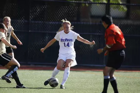 Callie Hemming's fourth goal of the season lifted DePaul past Cincinnati 2-1 in overtime.