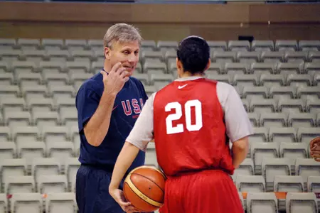 Blue Demon head coach Doug Bruno serves as an assistant coach for the USA National Team