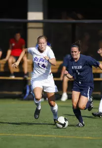 Senior midfielder Callie Hemming leads DePaul with two goals and two assists.