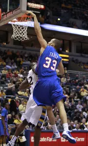 Krys Faber scored six points and grabbed five rebounds on Tuesday at Marquette.