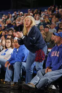 Hall of Fame inductee Joni Phillips is receiving the Dr. Robert Hamilton Special Service Award.