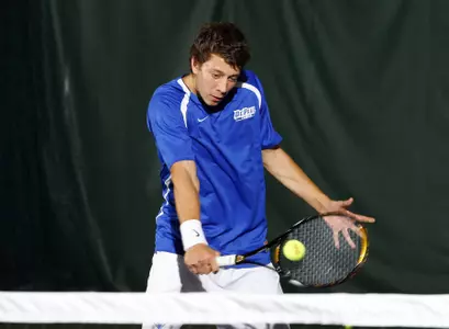 Mathias Hambach clinched DePaul's win over Dartmouth on Friday at the Lakeshore Athletic Club.