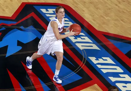 Sam Quigley dished out five assists in DePaul's 71-38 win over Providence on Wednesday at McGrath Arena