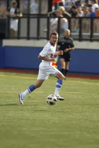 Matt Leinauer had two shots and one shot on goal in the Blue Demons' 1-0 loss to Rutgers Saturday at Wish Field.