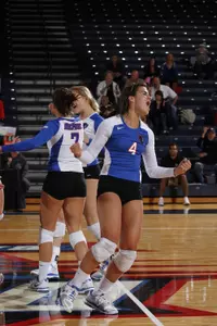 Sophomore Genesis Reyes tallied seven kills and committed no errors in the match.