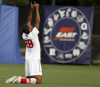 Anthony Hunter scored his first collegiate goal in DePaul's 2-1 win over Syracuse Saturday at Wish Field.