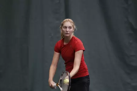 Sophomore Kelsey Lawson enters the Rice Invitational with a 29-16 singles record.