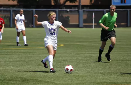 Amber Paul's third goal of the season gave DePaul an early lead in Sunday's 3-1 loss at Seton Hall.