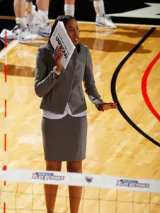 Head coach Nadia Edwards led her DePaul squad to three BIG EAST victories this season.