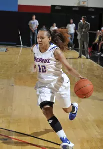 Brittany Hrynko ranks 11th in the BIG EAST with 1.7 triples per game. The Blue Demons host Arizona State on Friday at 7 p.m. in Lincoln Park.