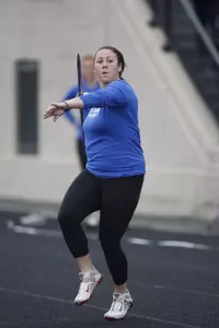 Senior Alanna Kovacs racked up two BIG EAST qualifying marks on Friday.