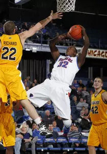 The Blue Demons and Mustangs meet at 7:30 p.m. at Allstate Arena on Wednesday.