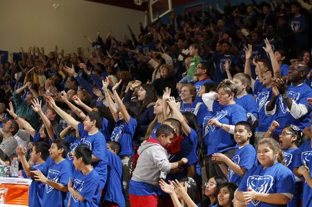 A capacity crowd comprised of mostly Chicagoland elementary school children cheered DePaul onto a 69-52 win over St. John's on Wednesday at McGrath-Phillips Arena