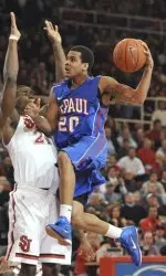 Brandon Young scored five points and added three assists in the loss at St. John's.