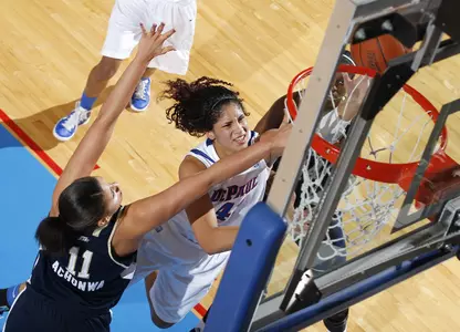 Felicia Chester layup with five seconds left pushed DePaul past Notre Dame on Monday.