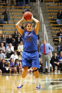 Deanna Ortiz and the Blue Demons take on Syracuse on Tuesday at the Carrier Dome.