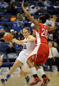 Sam Quigley wants her teammates to enjoy the NCAA Sweet 16 ride and loosen up against Duke on Sunday.