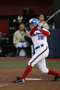 Katelyn Braget blasted the game-winning home run Saturday in DePaul's 3-2 comeback victory over Nevada.