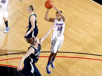 China Threatt and the Blue Demons begin the BIG EAST Championship on Sunday at 6 p.m. (EST)