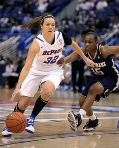 Deirdre Naughton scored nine points and had two steals in DePaul's 71-67 loss to Notre Dame in the semifinals of the BIG EAST Championship.
