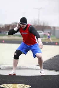 Tim Nedow took 19th place in the shot put today, while he finished 14th and earned second-team All-American honors in the discus on Wednesday