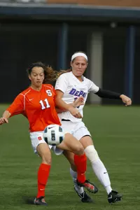 Michelle Scandora led the team with five shots, including two on goal, in Friday's 1-0 loss to Michigan State.