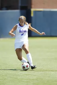 Chelsea Grant and the Blue Demons had their match Sunday at USF cancelled by severe weather.