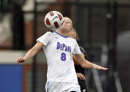 Rachel Pitman had a shot on goal before lightning delayed DePaul's match at USF on Sunday.