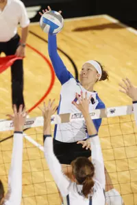 Junior Rachel Aumann looksto carry her strong offensive start into the CSU Tournament this weekend.