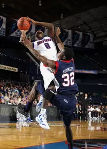 Worrel Clahar knocked down three of DePaul's 10 three-pointers at Louisville on Saturday.