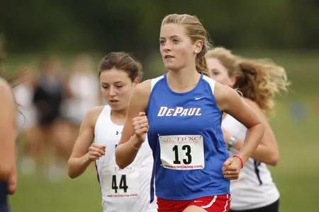 Jackie Kasal heads up the DePaul women's team at Friday's BIG EAST Conference Cross Country Championships.