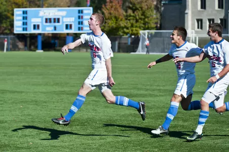 Leverentz notched two goals on Friday afternoon against USF