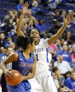 Chanise Jenkins grabbed a career-high 10 rebounds in DePaul's 96-64 loss to Kentucky