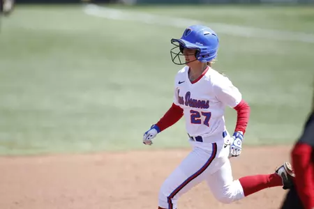 Bree Brown hit one of the three home runs for DePaul in Saturday's 9-3 triumph over UMKC.