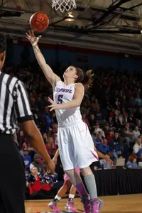 Anna Martin recorded her first career double-double with 19 points and 10 rebounds in DePaul's 71-59 win over Marquette on Sunday