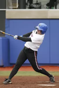 Kirsten Verdun leads the Blue Demons with a .414 batting average, and she also has five RBIs.