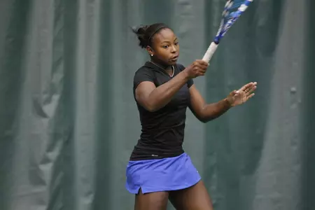 Gia McKnight and the Blue Demons play Ohio State and Arkansas this weekend in Columbus.