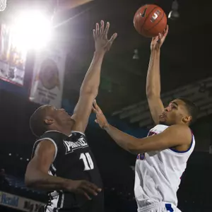 Donnavan Kirk's eight blocked shots tied the second-highest, single-game total in DePaul history.