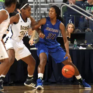 Jasmine Penny scored a career-high 24 points in DePaul's 90-70 loss at Notre Dame on Sunday.