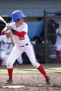 Katelyn Braget was 3-for-4 with a home run and two RBIs in Saturday's 9-7 loss to No. 1 Alabama.