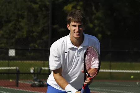 Filip Dzanko leads the Blue Demons with a 26-7 singles mark.